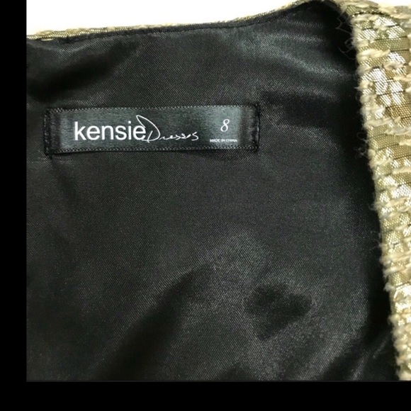 Kenzie metallic fit and flair  dress size 8 - Picture 5 of 7